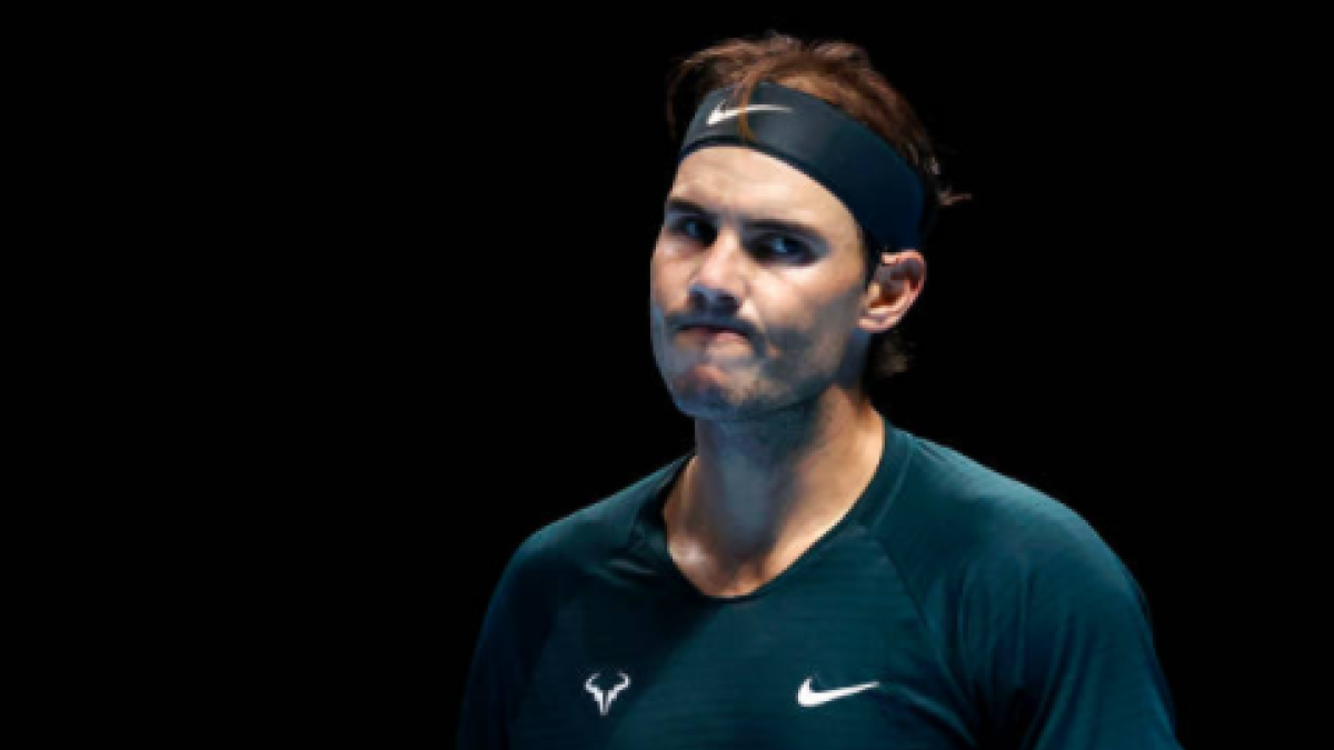 Rafael Nadal en su duelo ante Tsitsipas. Fuente: Getty