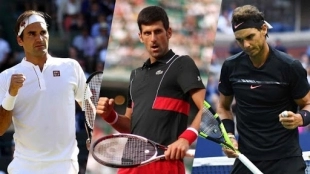 Djokovic, Nadal y Federer. Fuente: Getty
