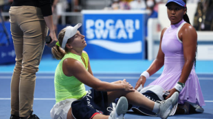Daria Saville y Naomi Osaka en el WTA Tokio de 2022. Foto: getty