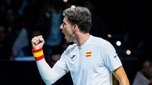 Rueda de prensa del equipo español de Copa Davis. Fuente: RFET
