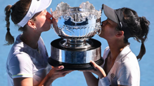 Elise Mertens y Su-Wei Hsieh, campeonas de Australia. Fuente: Getty