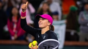 Iga Swiatek, duelo con Wozniacki en Indian Wells 2024. Foto: gettyimages