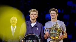 Alejandro Davidovich alaba a Fonseca. Foto: gettyimages