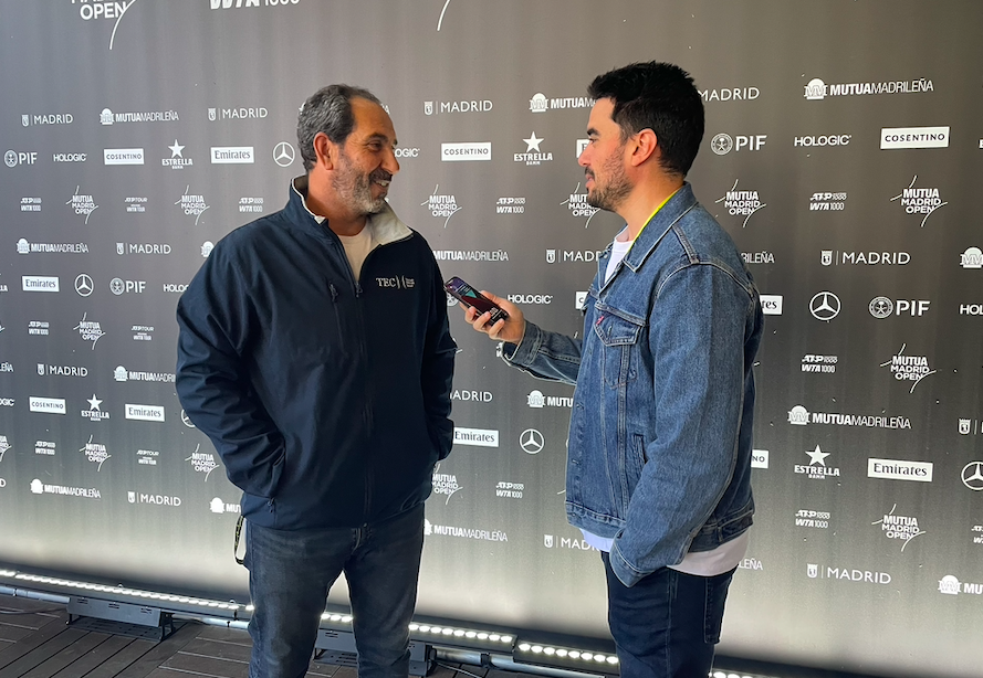 Albert Costa en su entrevista con Fernando Murciego en Madrid.