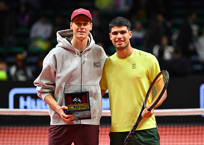 Jannik Sinner y Carlos Alcaraz llevan el tenis a otro nivel. Fuente: Getty