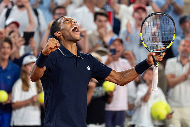 Felix Auger-Aliassime during Roland Garros 2026.