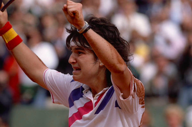Arantxa Sánchez en Roland Garros 1989. Fuente: Getty