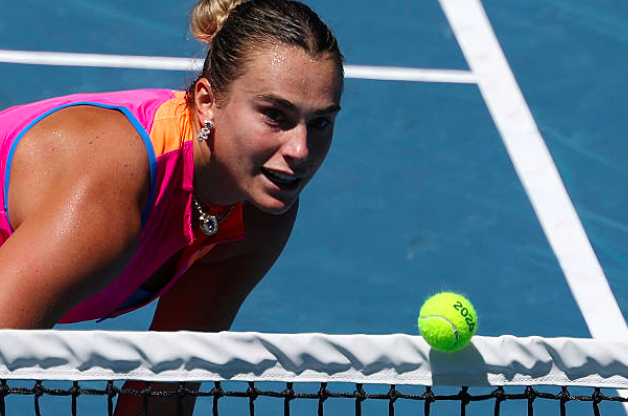 Aryna Sabalenka advances to the semis of the Australian Open. Source: Getty