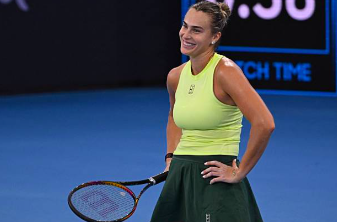 Aryna Sabalenka avance en quarts de Brisbane. Source : Getty