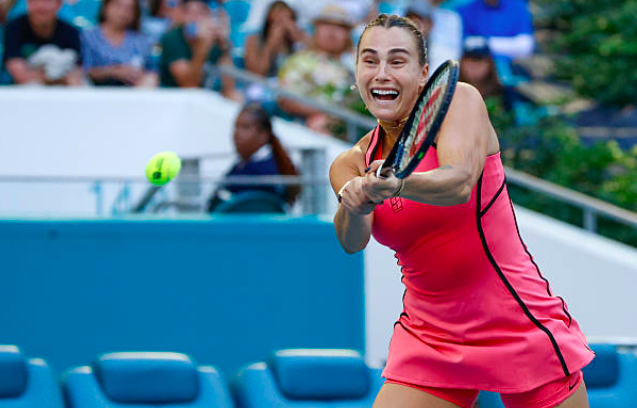 Aryna Sabalenka en el Miami Open 2026. Fuente. Getty