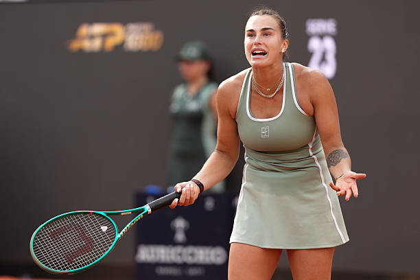 Aryna Sabalenka durante el WTA Roma 2026.