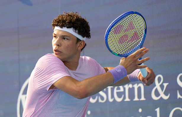 Ben Shelton, hitting hard in Cincinnati 2025. Source: Getty