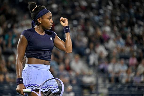 Coco Gauff, durante un partido.