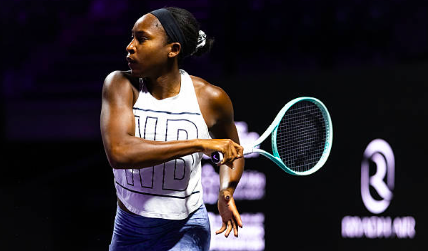 Cori Gauff preparando las WTA Finals 2025. Fuente: Getty
