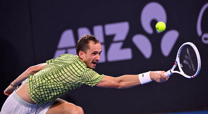 Daniil Medvedev competing in Brisbane 2026. Source: Getty