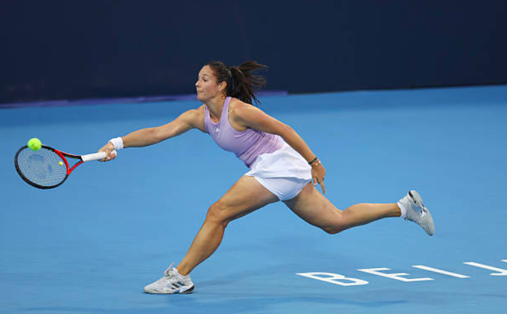 Daria Kasatkina en su último torneo de 2025. Fuente: Getty