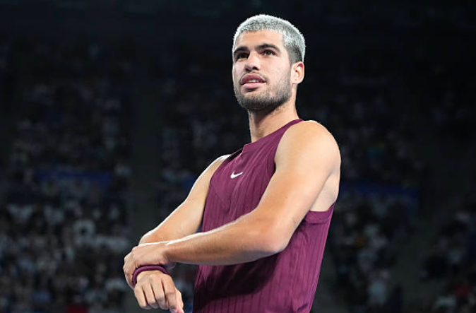 Carlos Alcaraz, felice con lo stato di salute della sua caviglia. Fonte: Getty