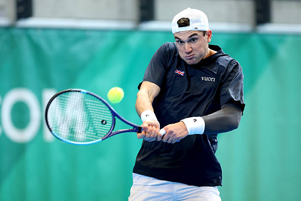 Jack Draper during the 2026 Davis Cup.