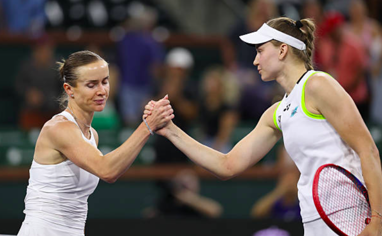 Elena Rybakina supera a Elina Svitolina en Indian Wells. Fuente: Getty