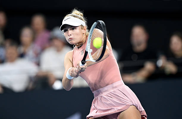 Emerson Jones, durante su partido ante Tatjana Maria en Brisbane.