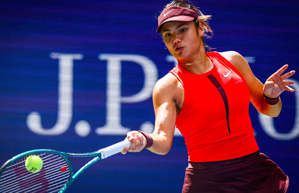 Emma Raducanu debuting at the US Open 2025. Source: Getty