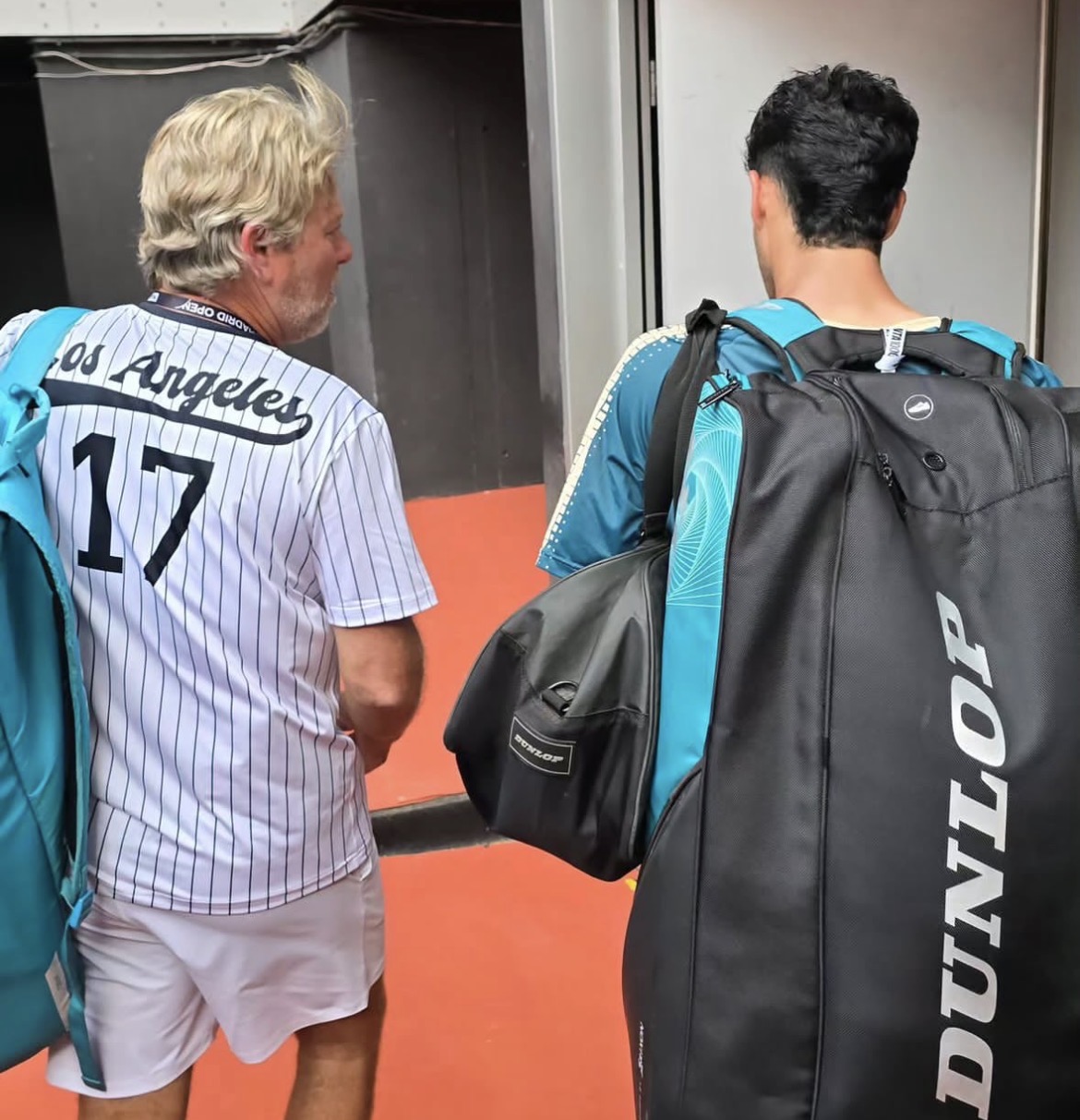 Andrés Schneiter trabajando en Madrid con Daniel Vallejo. Fuente: IG