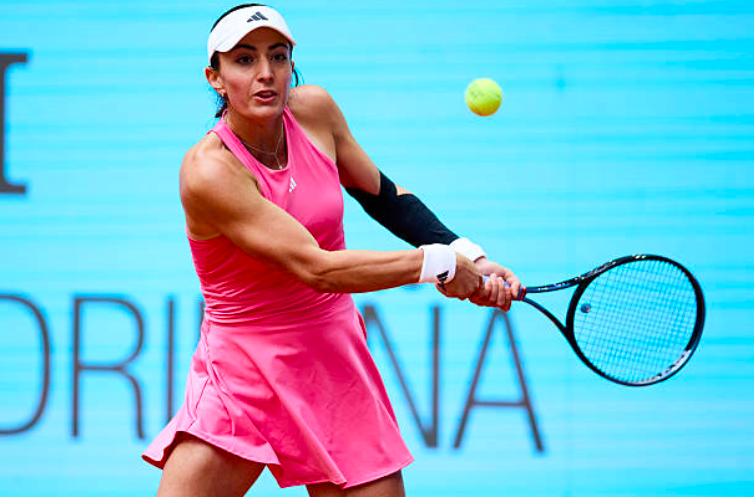 Elina Avanesyan disputant le tournoi de Madrid. Source: Getty