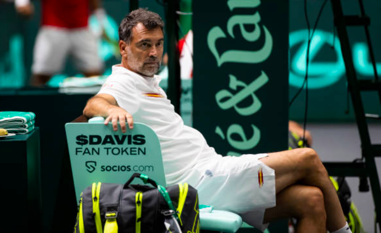 Entrevista con Sergi Bruguera en el Conde de Godó 2026. Fuente: Getty