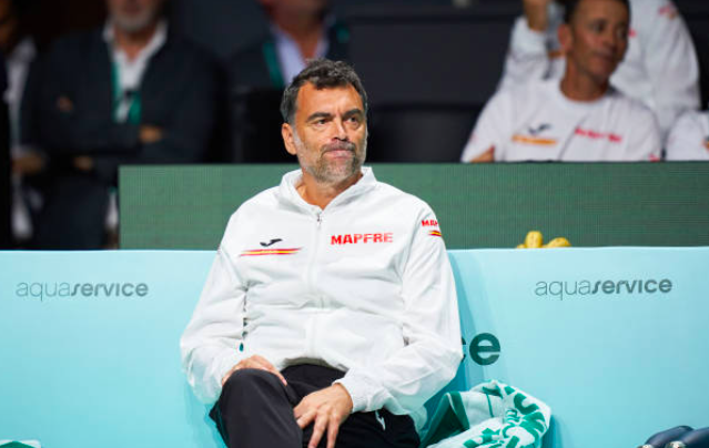 Sergi Bruguera durante su etapa como seleccionados español. Fuente: Getty