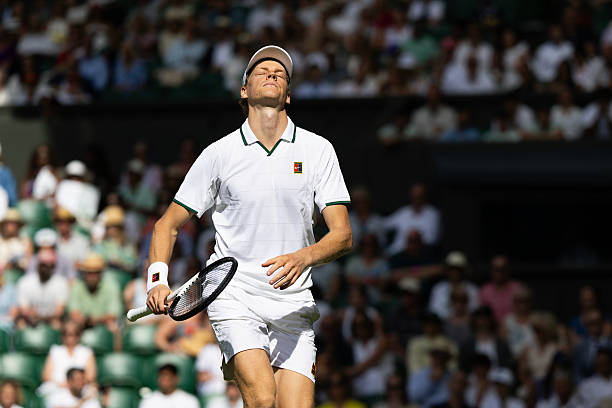 Jannik Sinner during Wimbledon 2026.