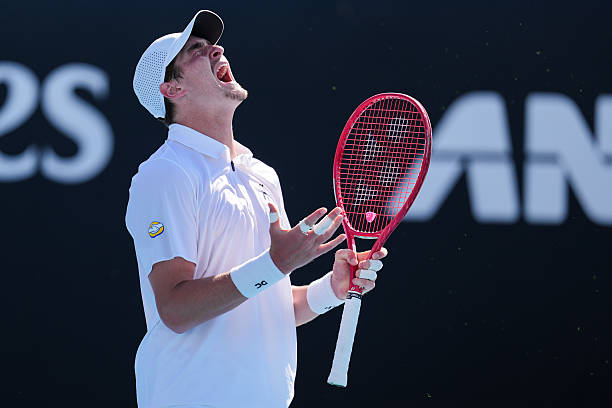 Joao Fonseca during a match in 2026.