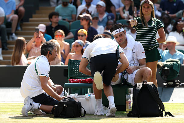 Taylor Fritz durante Wimbledon 2026.