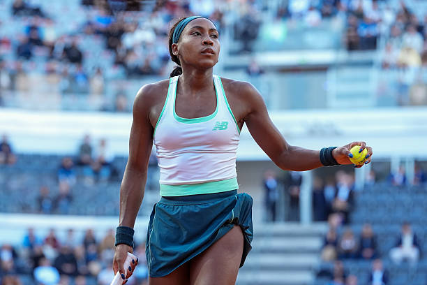 Coco Gauff durante el WTA Roma 2026.