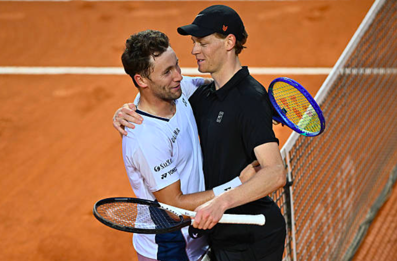 Horario y dónde ver la final del ATP Roma 2026 entre Jannik Sinner y Casper Ruud. Fuente: Getty