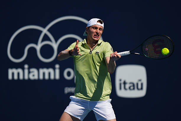 Ugo Humbert durante el Miami Open 2026.
