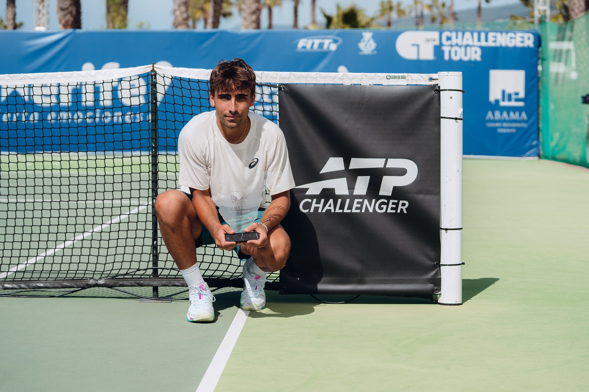 Dani Mérida, campeón en el Challenger de Tenerife I 2026. Fuente: MEF Tennis