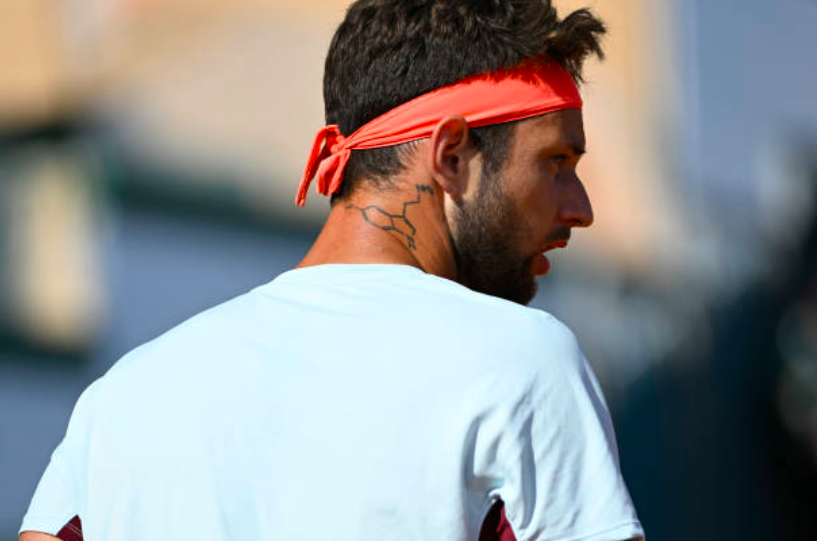 Ivan Gakhov durante un partido en Montecarlo. Fuente: Getty