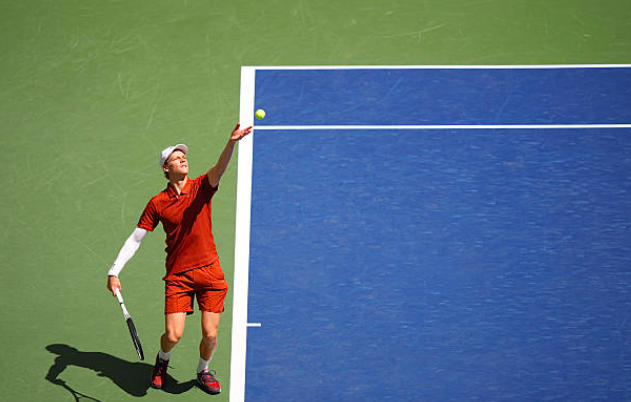 Jannik Sinner en su victoria sobre Popyrin en el US Open. Fuente: Getty
