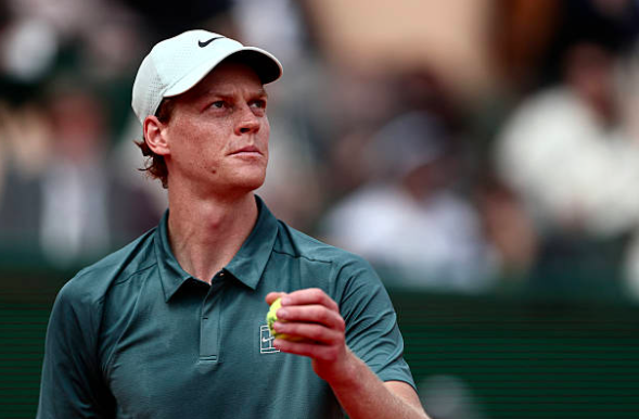 Jannik Sinner al Masters di Montecarlo. Fonte: Getty