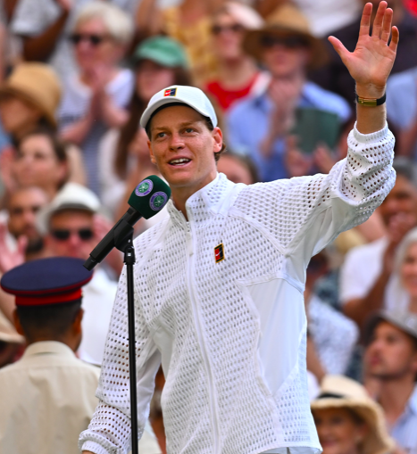 Jannik Sinner valora su pase a la final de Wimbledon 2026. Fuente: Getty
