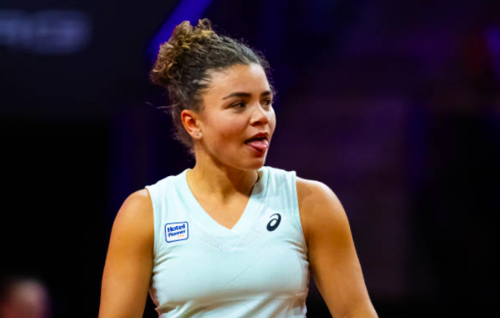 Jasmine Paolini disputando un torneo.