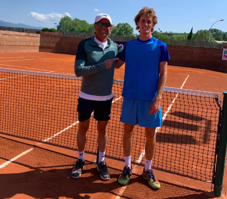 Javier Piles, entrenador de Alejandro Juan Mano. Fuente: Archivo personal