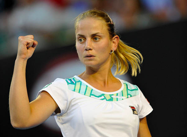 Jelena Dokic saca el puño a pasear. Fuente: Getty
