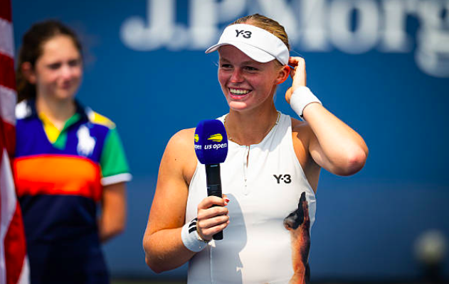 Jeline Vandromme, felice dopo il suo grande US Open 2025. Fonte: Getty