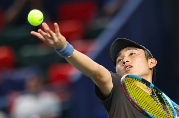 Juncheng Shang durante su torneo en Shanghái 2025. Fuente: Getty