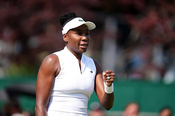 Venus Williams durante Wimbledon 2026.