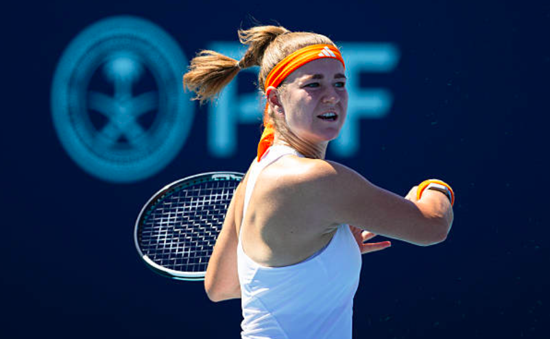 Karolina Muchova en demi-finales de Miami. Source: Getty