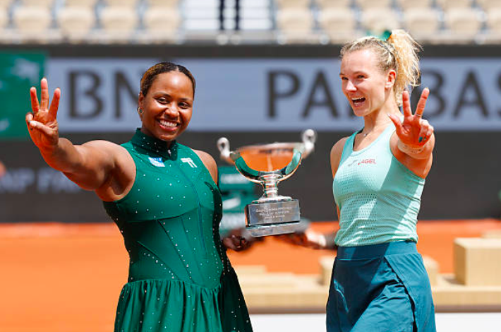 Katerina Siniakova y Taylor Townsend, campeonas de Roland Garros 2026. Fuente: Getty