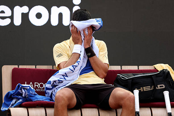 Novak Djokovic durante el ATP Roma 2026.