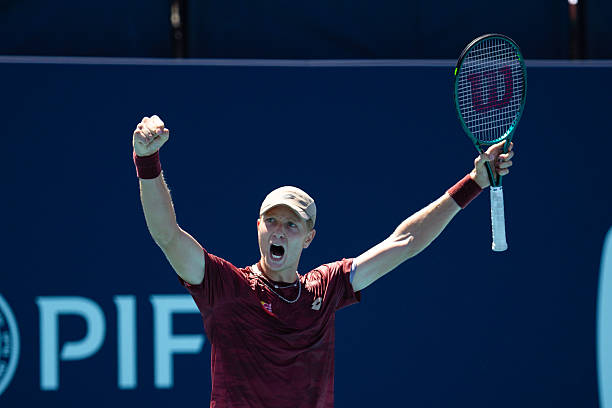 Martín Landaluce durante il Miami Open 2026.